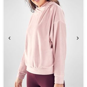 🍁 Fabletics Brisa Velour Pullover Hoodie Size M